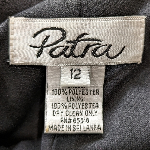 Vintage Patra black layered ruffle short sleeve dress 12 - Picture 9 of 9